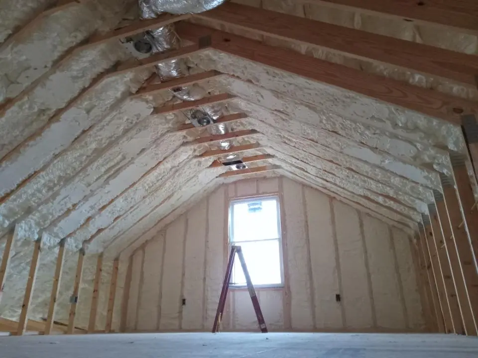 Spray foam roofing application for Crawl Space Insulation project in Lake Park